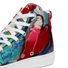 Load image into Gallery viewer, Women’s high top canvas shoes