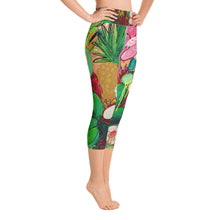 Load image into Gallery viewer, Tiki Room Yoga Capri Leggings