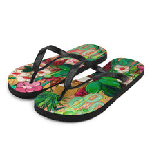 Load image into Gallery viewer, Tiki Room Antics Flip-Flops