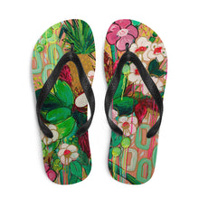 Load image into Gallery viewer, Tiki Room Antics Flip-Flops