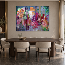 Load image into Gallery viewer, The Music is in Me in a luxury dining room; styling mockup, outer frame not included.
