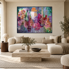 Load image into Gallery viewer, The Music is in Me in a luxury living room; styling mockup, outer frame not included.
