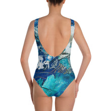 Load image into Gallery viewer, Don&#39;t Fight the Waves One-Piece Swimsuit
