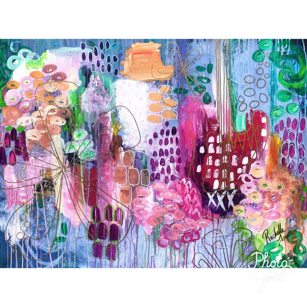 The Music is in Me - Mixed Media Original Artwork