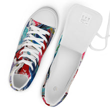 Load image into Gallery viewer, Waves of Love Men’s high top canvas shoes
