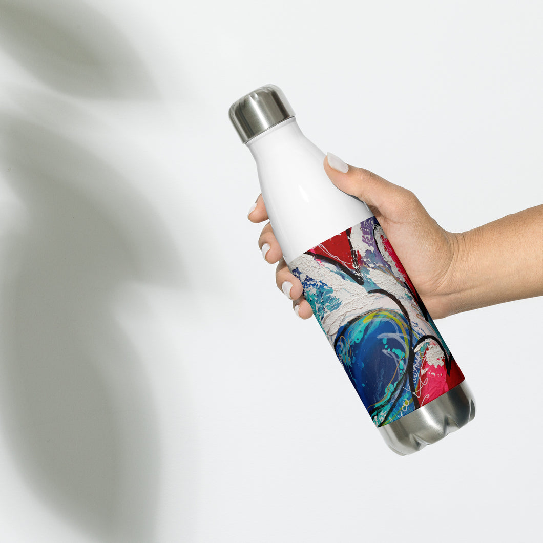 Waves of Love Stainless Steel Water Bottle